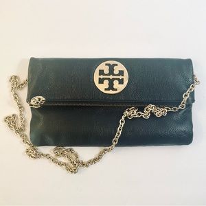 Vintage Tory Burch Black Flap Chain Bag
